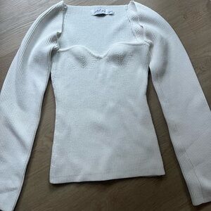 Petal & Pup Sweetheart Neck Sweater